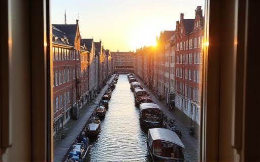 Udsigten fra vores kontor over Københavns kanaler